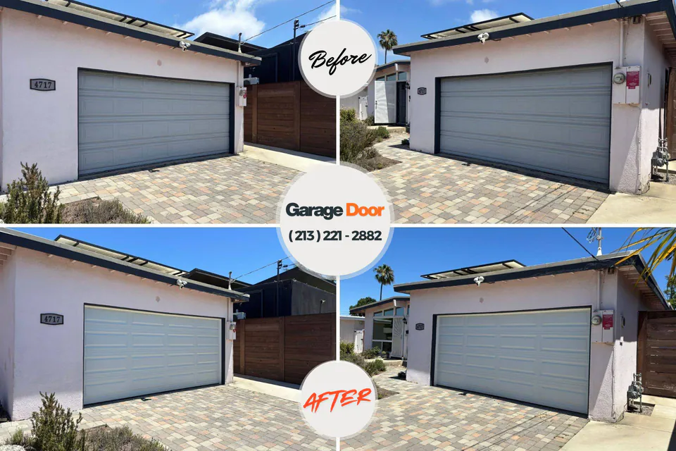 Before and after: garage door repair Fort Belvoir, VA